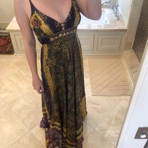 Nicole Miller silk maxi dress